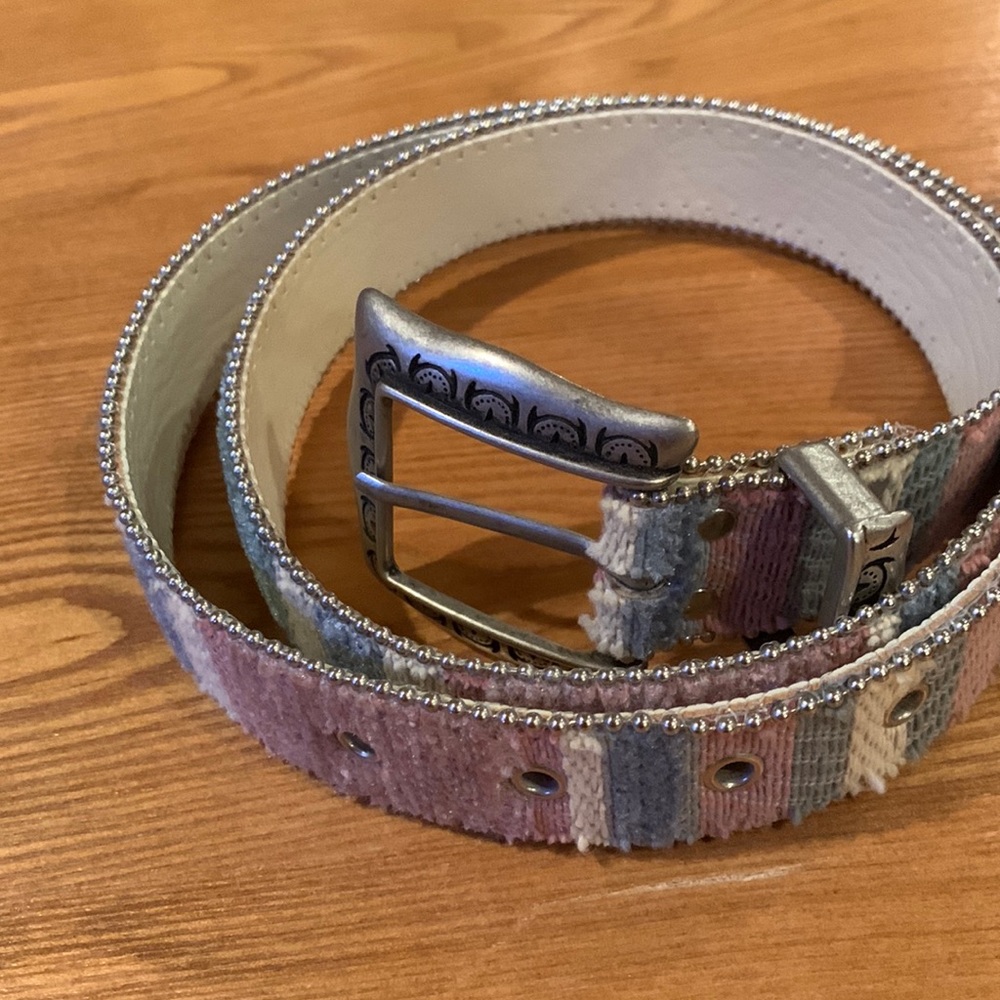 80s Vintage Elite Tapestry Belt